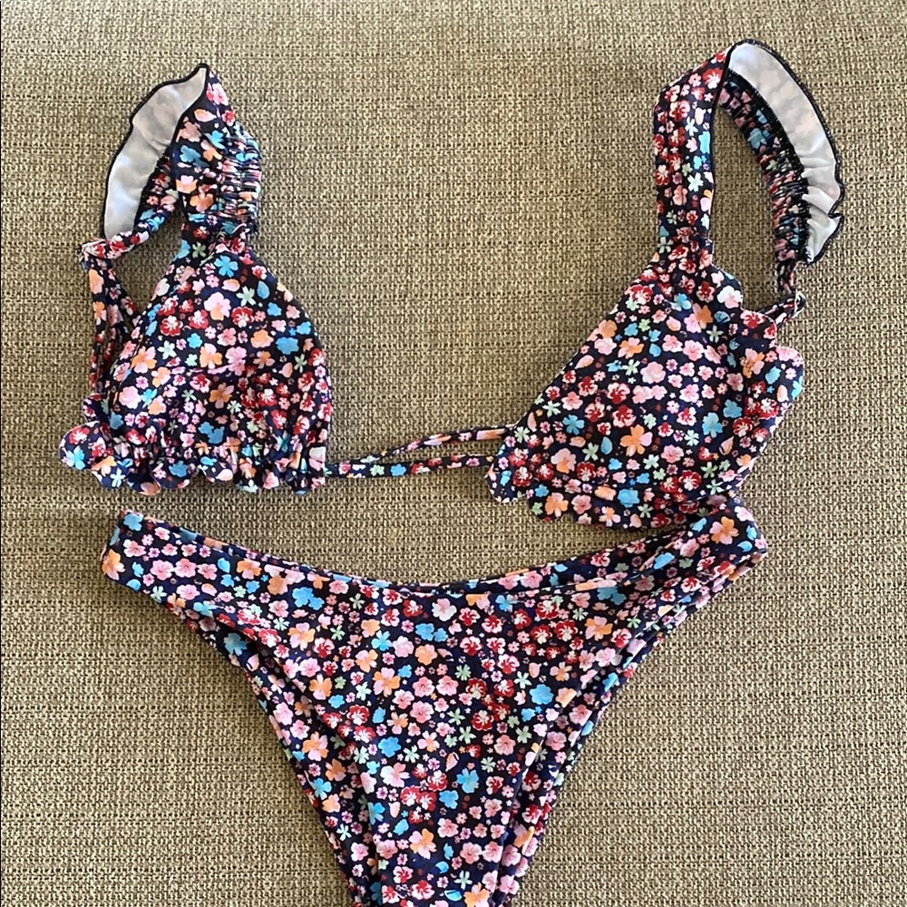 Floral Bikini Set SHEIN Sz Small